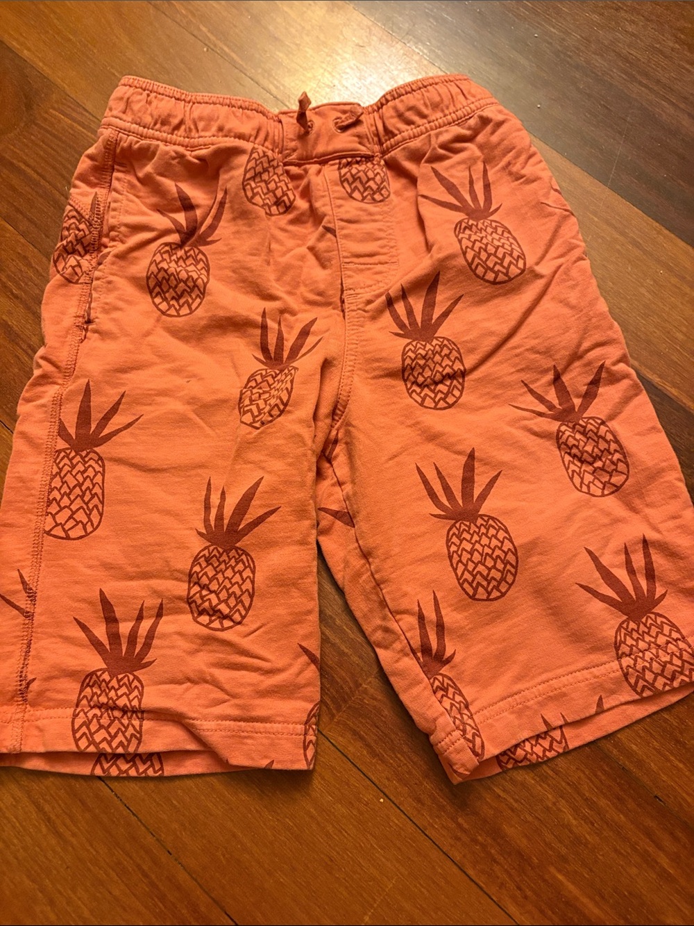 Tea Collection Coral Pineapple Print Pull-On Shorts